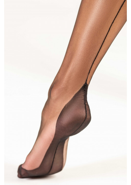 Cervin 10 Denier Ultra Sheer Fully Fashioned Seam Nylon Stockings 0599